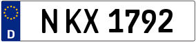 Trailer License Plate